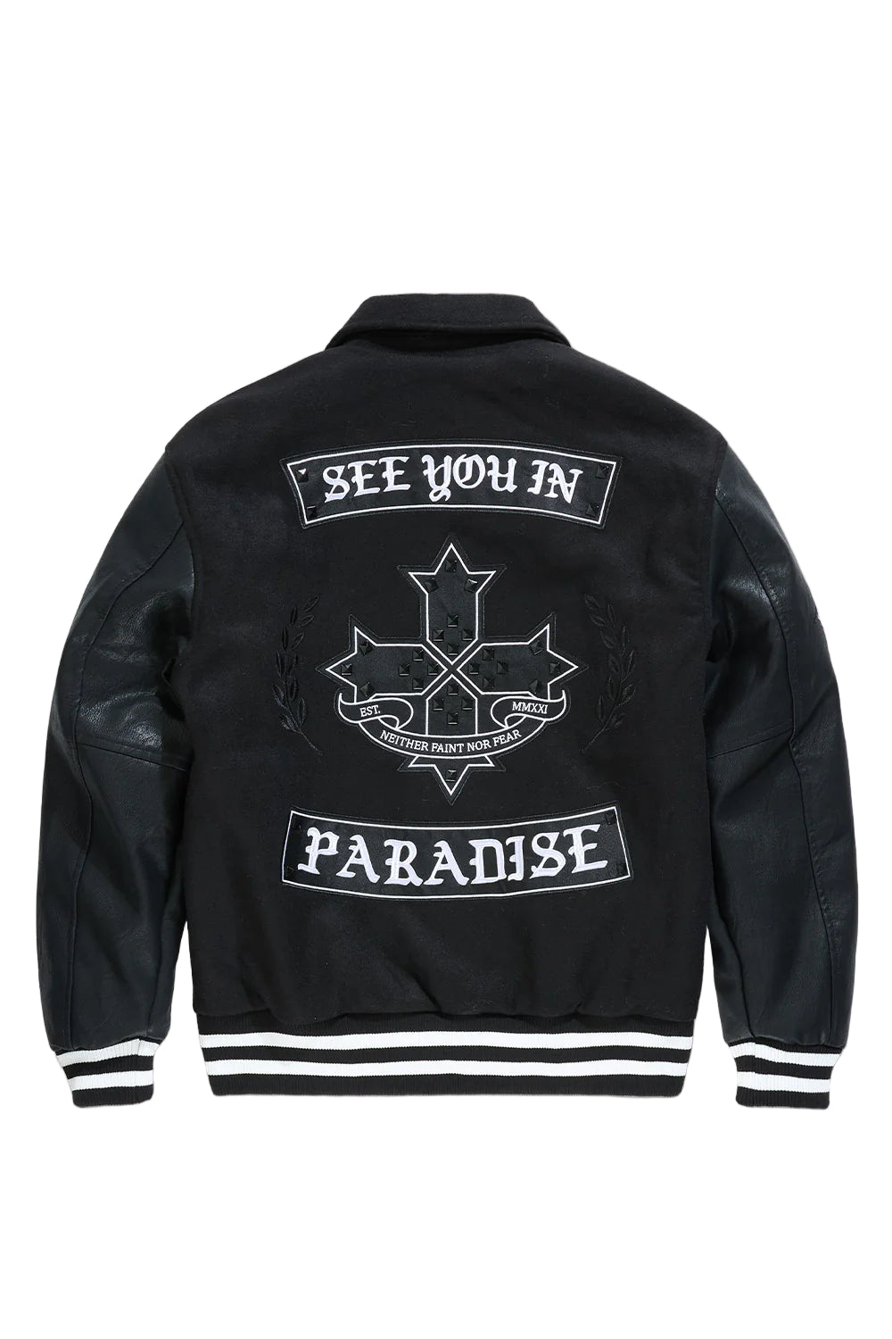 JORDAN CRAIG| SYIP ETERNAL VARSITY JACKET BLACK