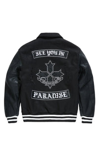 JORDAN CRAIG| SYIP ETERNAL VARSITY JACKET BLACK