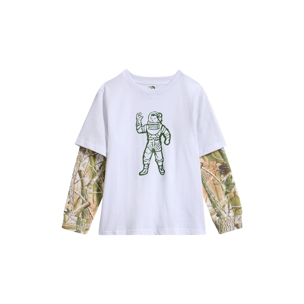 KIDS BB DIRT LONG SLEEVE KNIT white front view