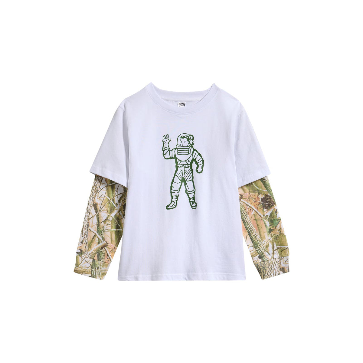 KIDS BB DIRT LONG SLEEVE KNIT white front view