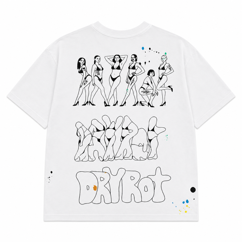 DRY ROT|DIRTY SILO TEE WHITE