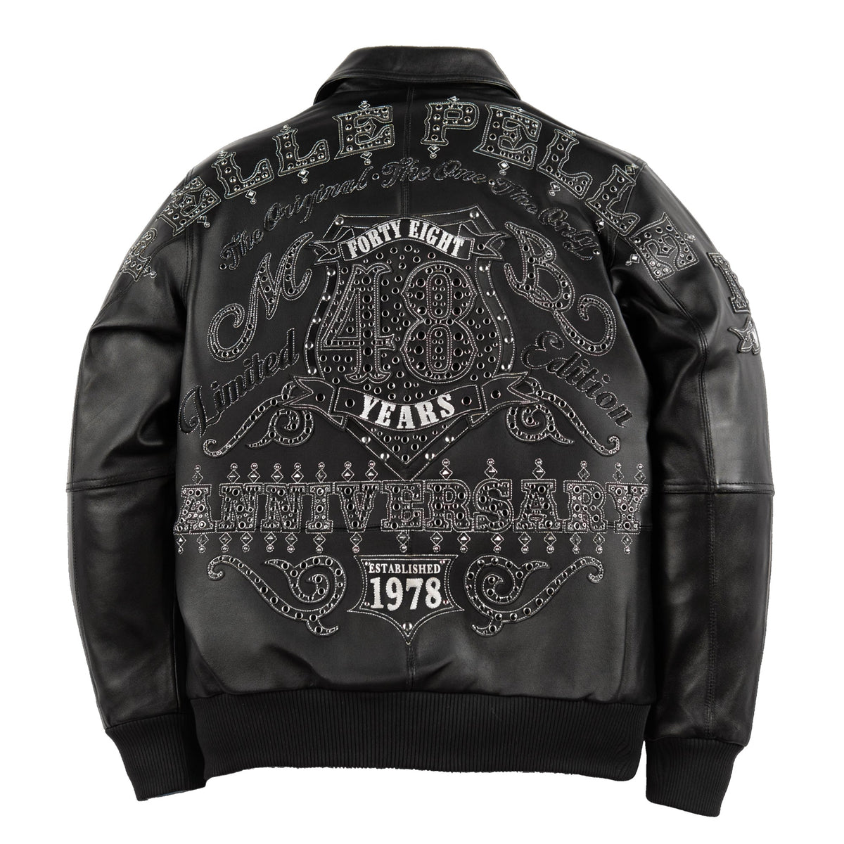 Pelle Pelle Unrivaled Anniversary Jacket, Black / Silver, back