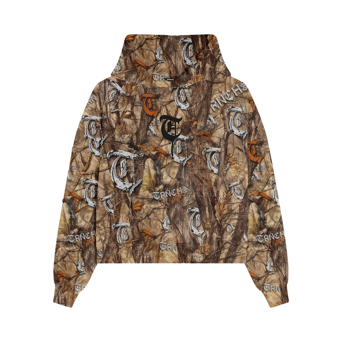 TRNCHS Outland Brown Hoodie - original front flat lay