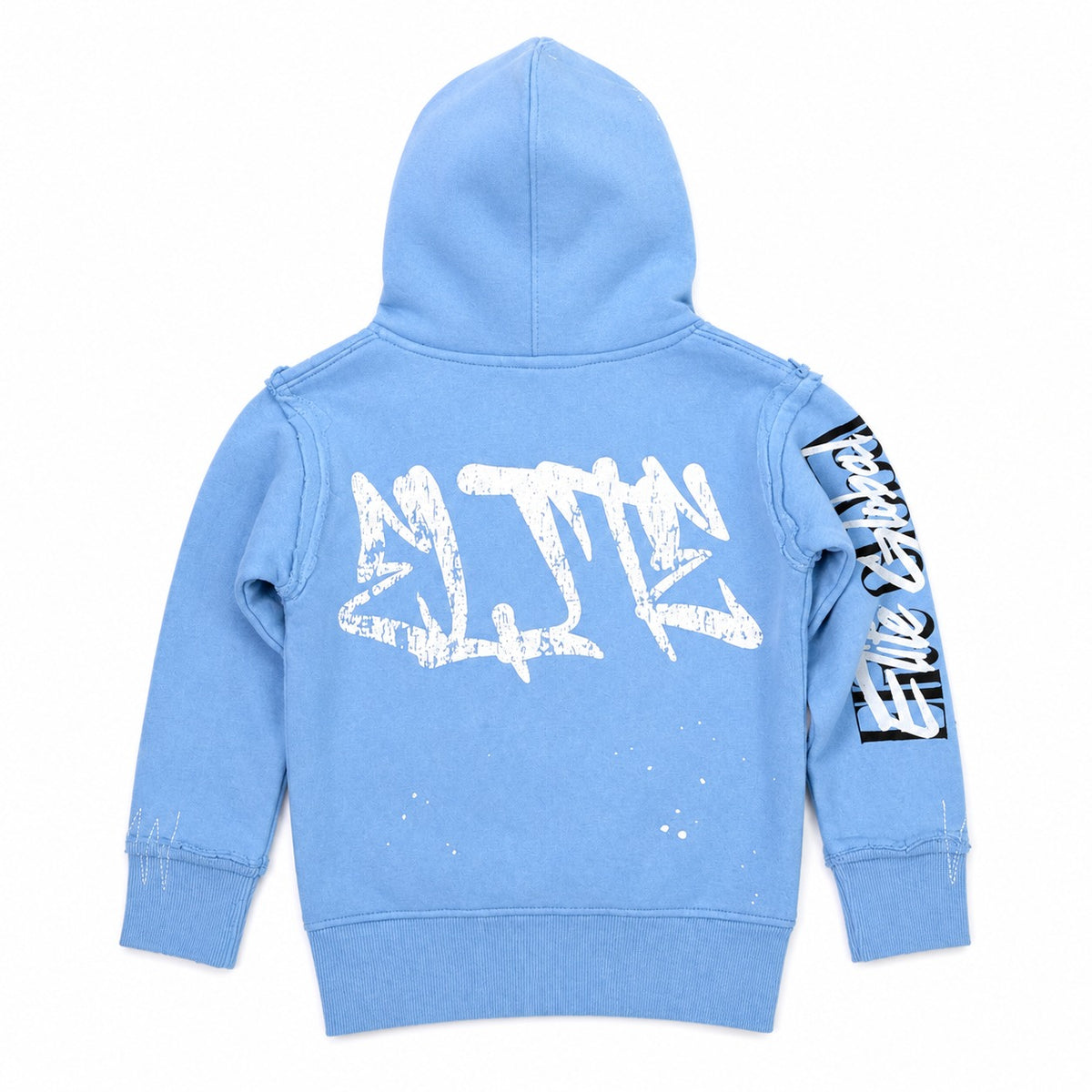 ELITE | KIDS DOUBLE LAYER ROYAL ZIP-UP HOODIE - BABY BLUE (4378-JR) - back