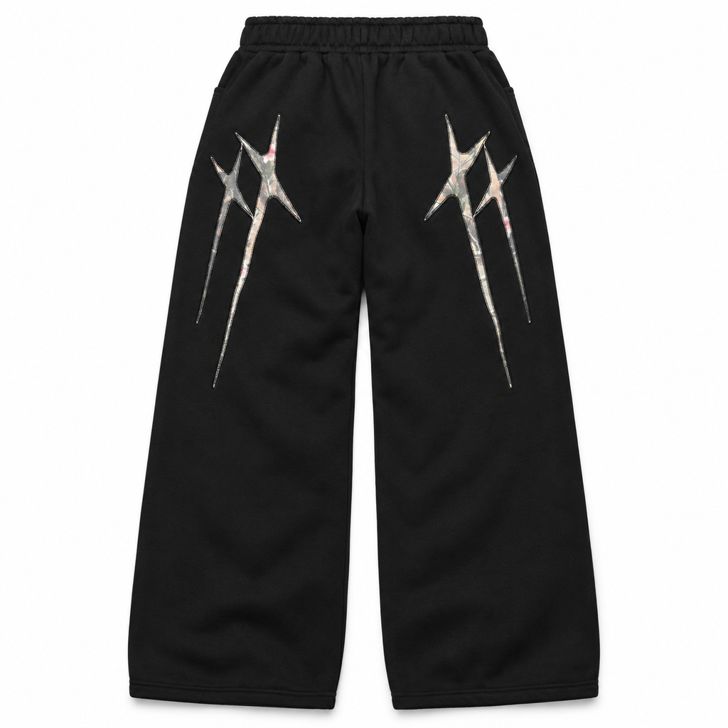 PREMIUM HYBRID SWEAT PANTS BLACK/CAMO