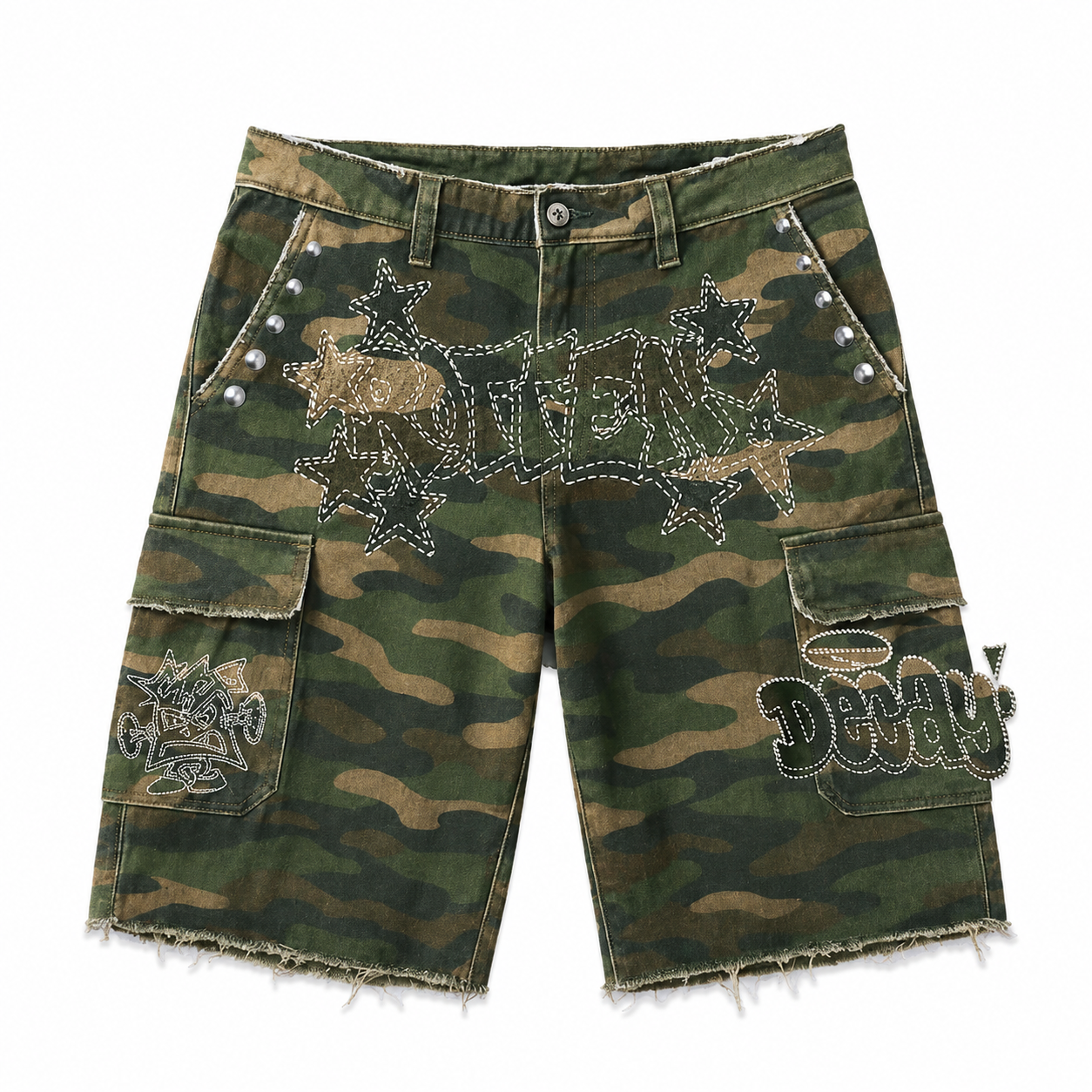 DRY ROT| UNRULY CAMO CARGO SHORTS