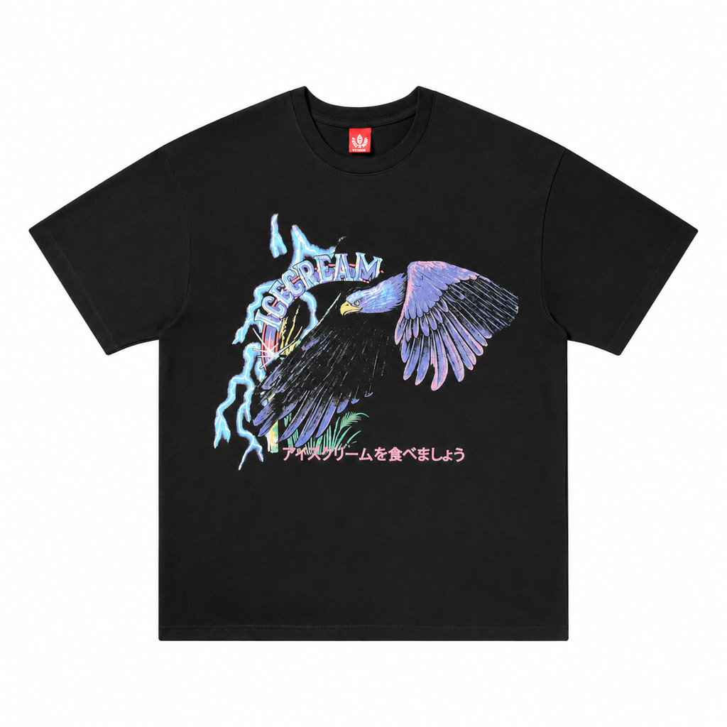 POWERS SS TEE JET SET - front flat lay on white
