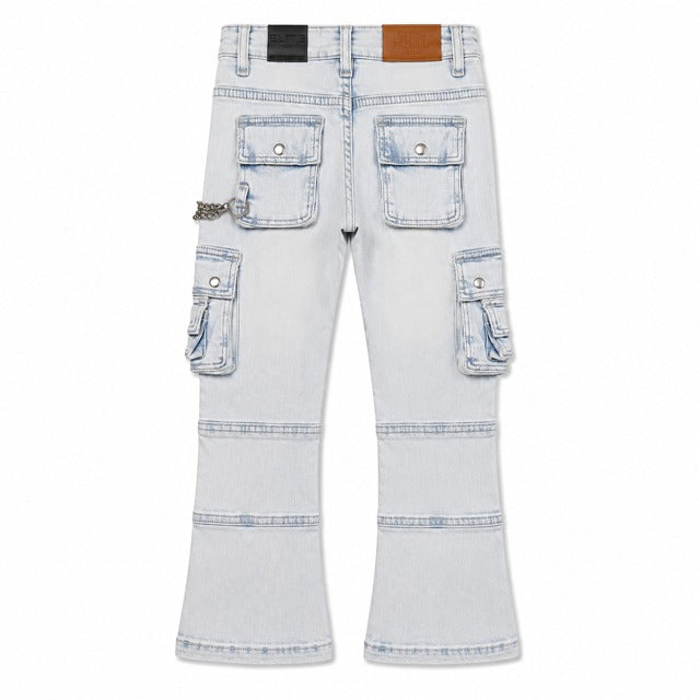 ELITE | KIDS CYBORG DENIM JEANS - BLUE WASH (785-JR) - back
