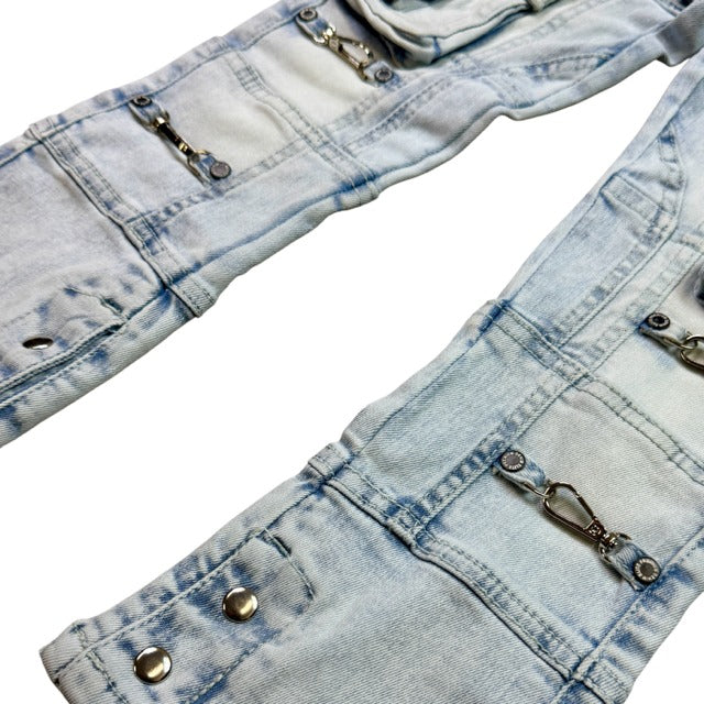 ELITE | KIDS CYBORG DENIM JEANS - BLUE WASH (785-JR) - detail 04