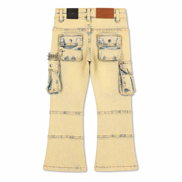 ELITE | KIDS CYBORG DENIM JEANS - SAND WASH (791-JR) - back