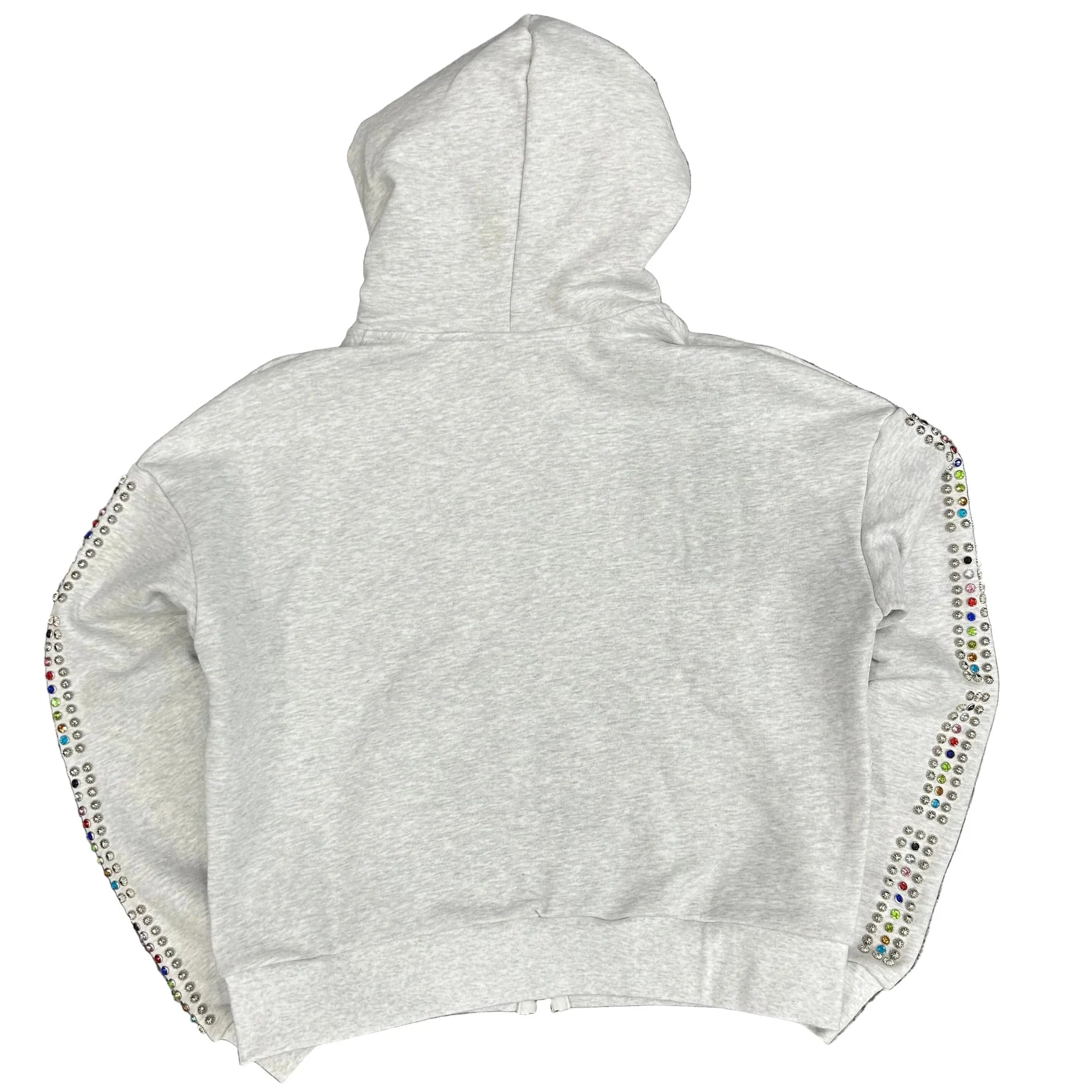HYPEBOYS| DIAMOND STUDDED ZIP UP HOODIE