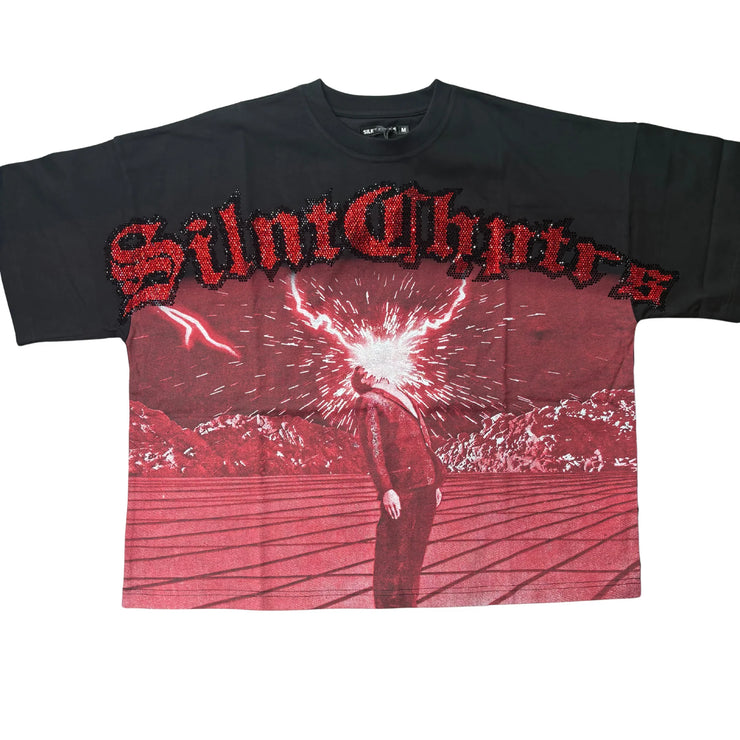 SILNT CHPTRS| LOST IN THOUGHT BLACK TEE