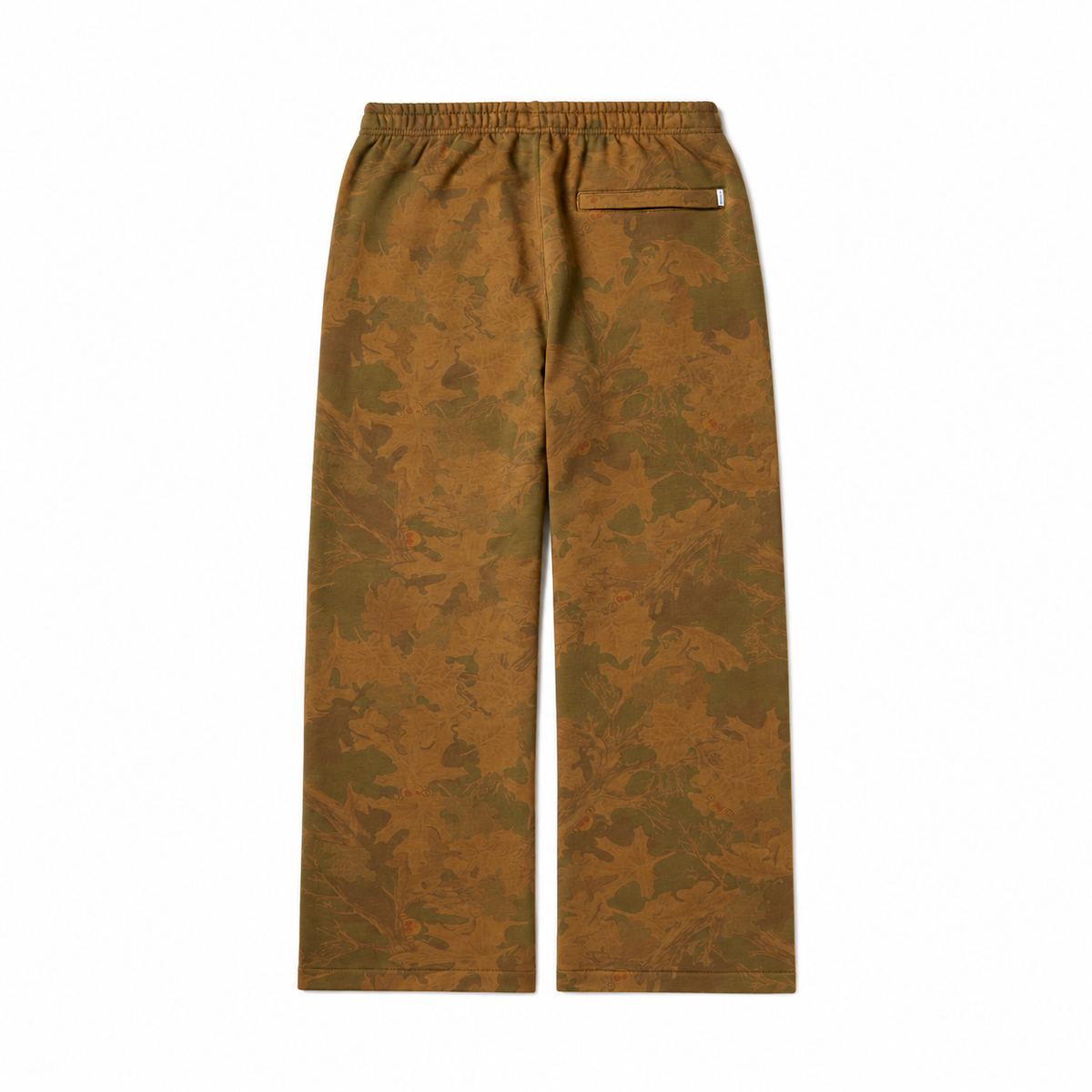 WOODROW PANT LEAF CAMO - back flat lay on white