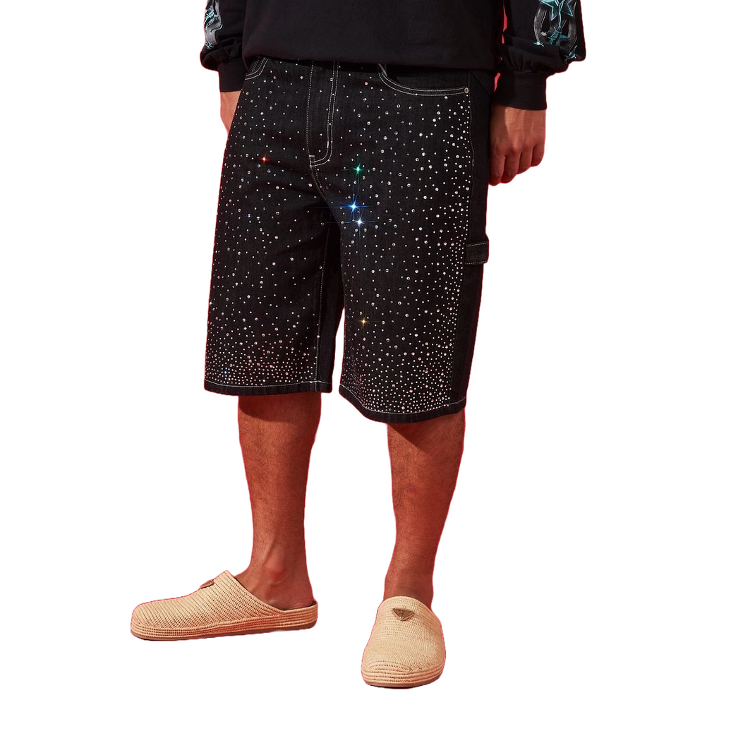 DUAA| VICTORIOUS BLACK DENIM SHORT