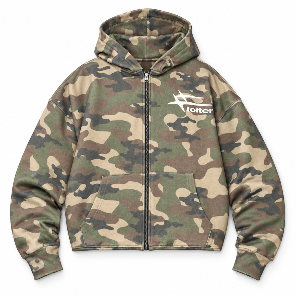 ULTRA HYBRID PREMIUM ZIP HOODIE CAMO