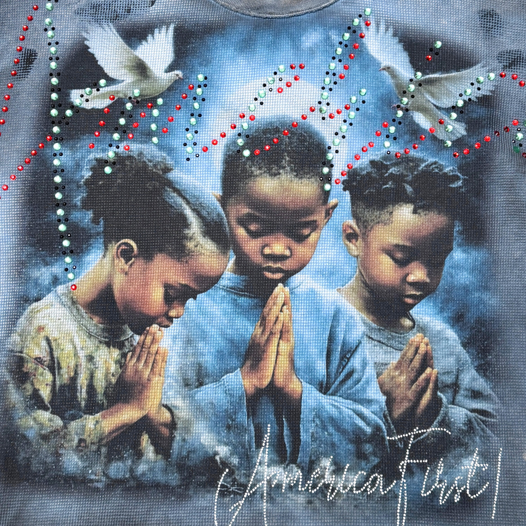 RARE PEACE| PRAYER WAFFLE TEE
