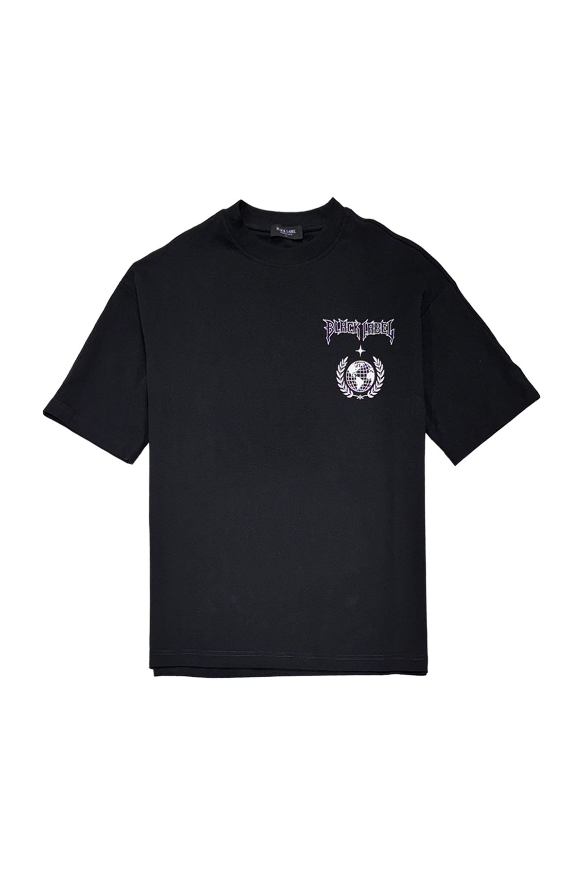 Black Label Worldwide Domination Tee in Black - front