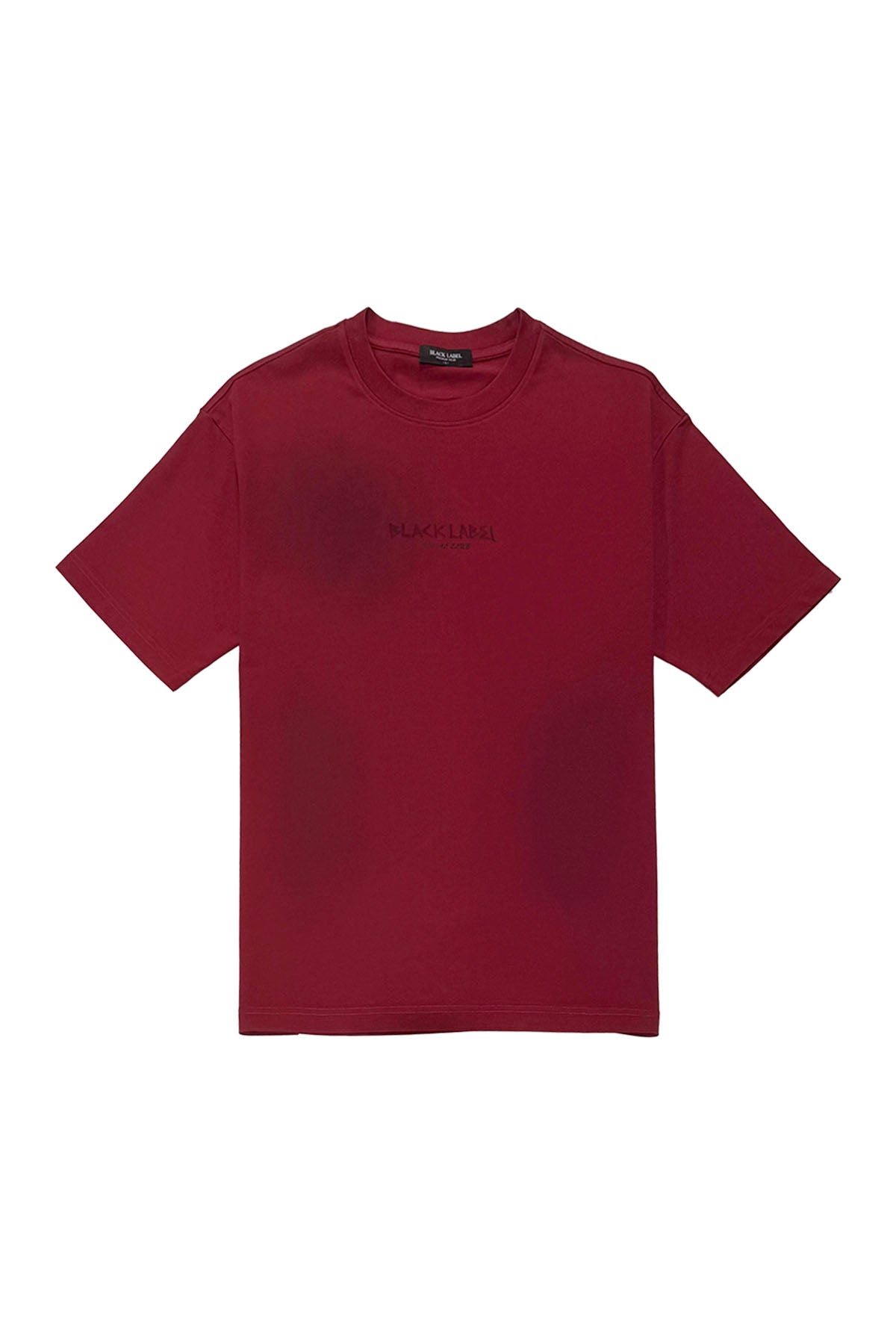 Black Label Social Club Spray Tee in Red - front