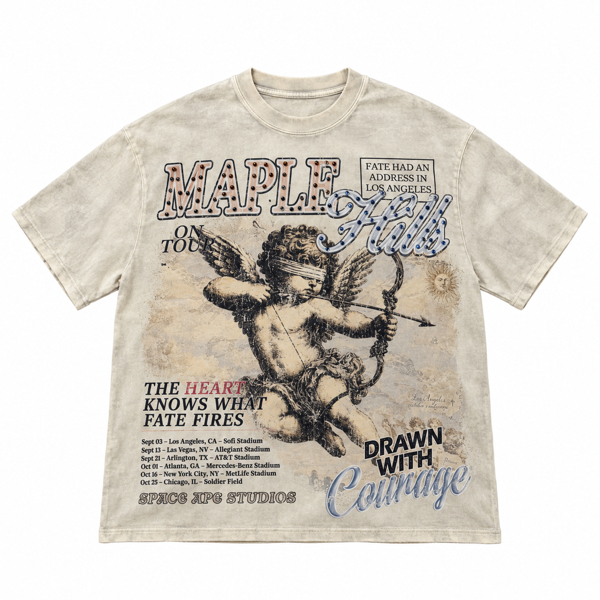 SPACE APE BLIND ANGEL T-SHIRT - NATURAL