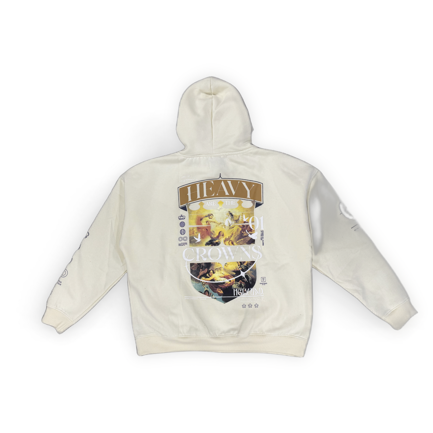 HIGHLY UNDRTD| "HEAVY CROWN" WASHED HOODIE