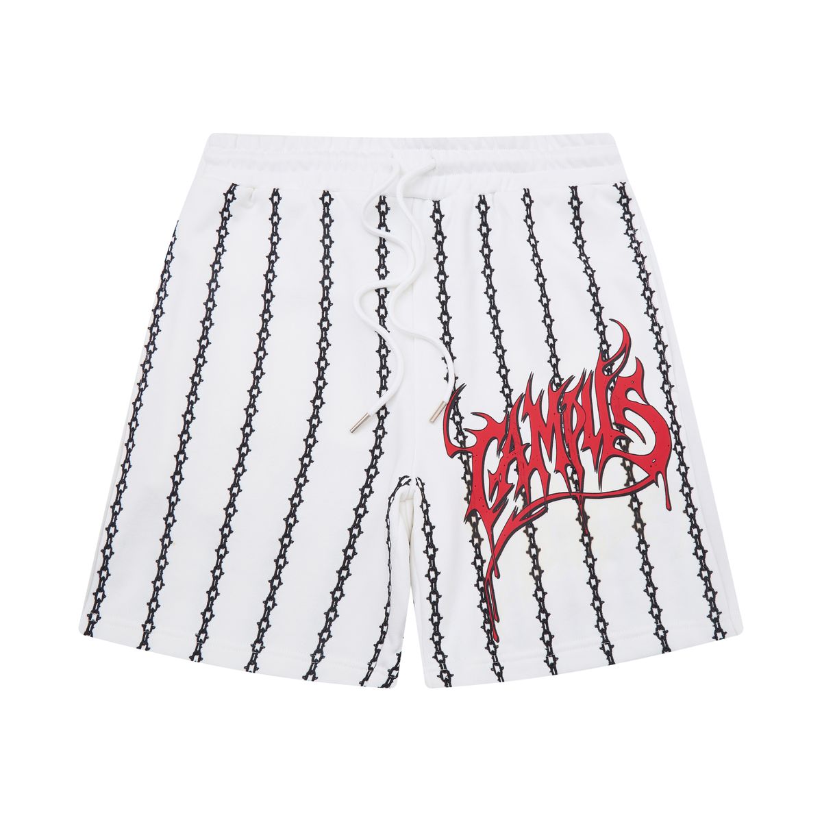 CAMPUS GOODS| CHAINSTRIPE EMBROIDERED SHORTS