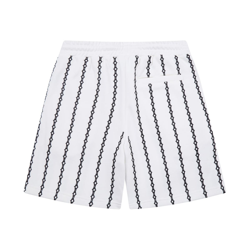CAMPUS GOODS| CHAINSTRIPE EMBROIDERED SHORTS