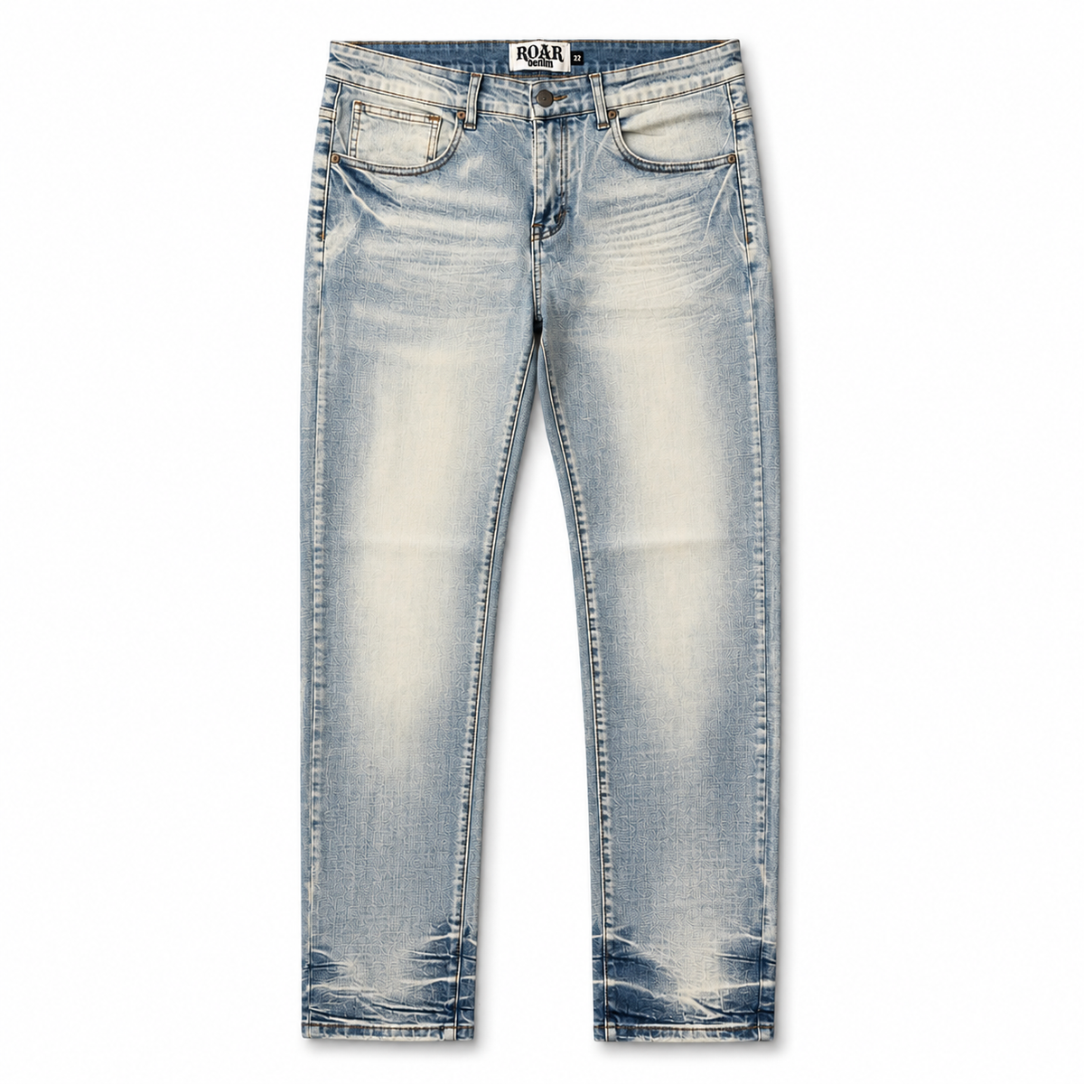 SLIM FIT DENIM PANTS - LIGHT SAND BLUE