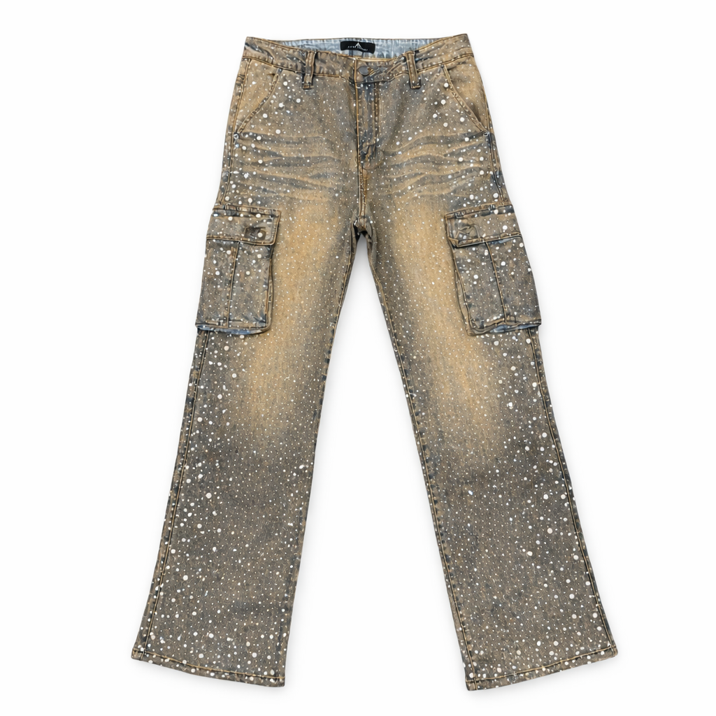 PAPER MONEY| PAPER CRYSTAL STACKED DENIM