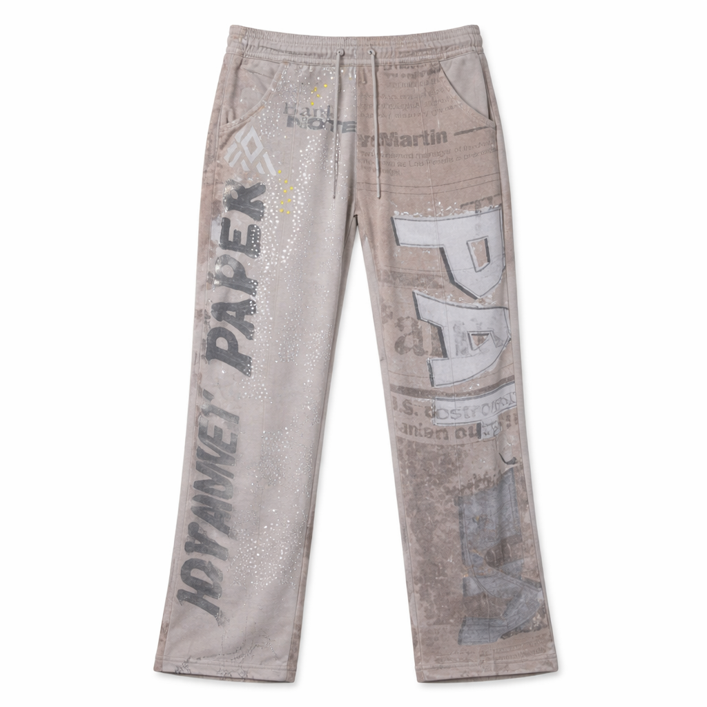 PAPER MONEY| NEWS PAPER SWEATPANTS