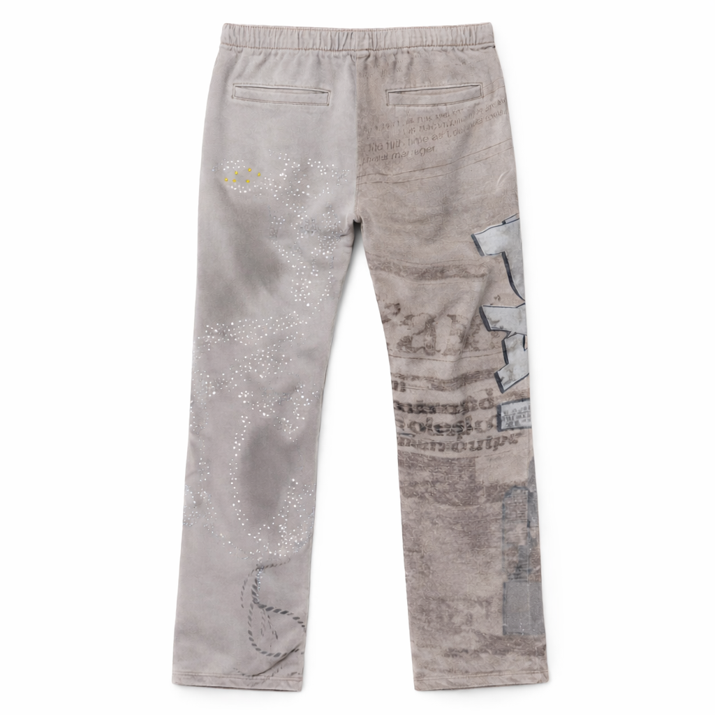 PAPER MONEY| NEWS PAPER SWEATPANTS