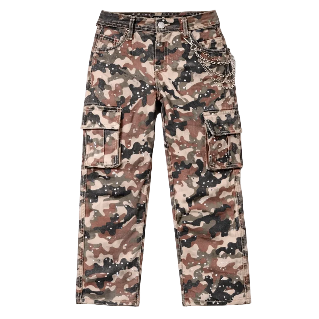 ELITE| KIDS CAMO EMBELLISHED DENIM