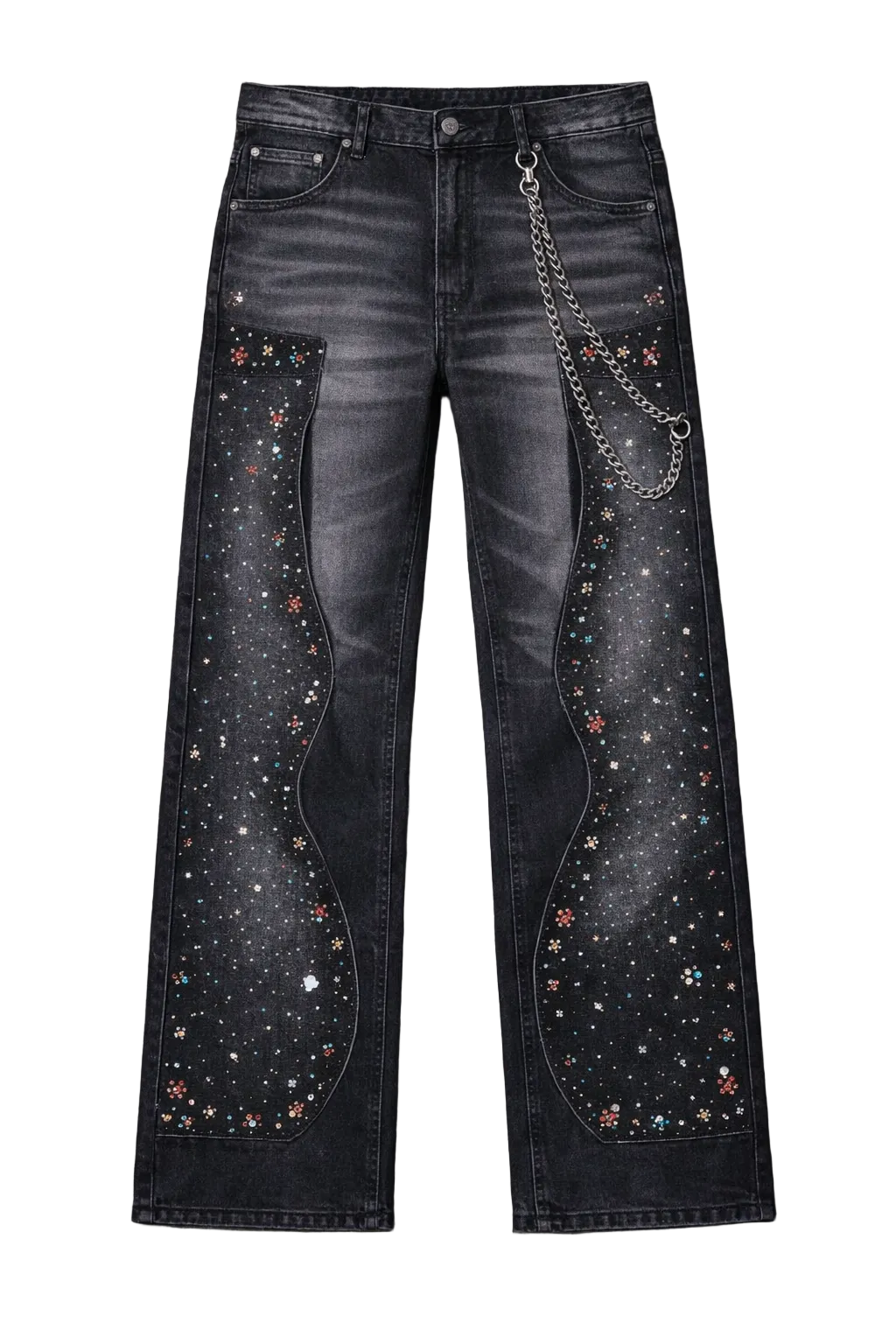 ELITE| MARDI GRAS EMBELLISHED DENIM