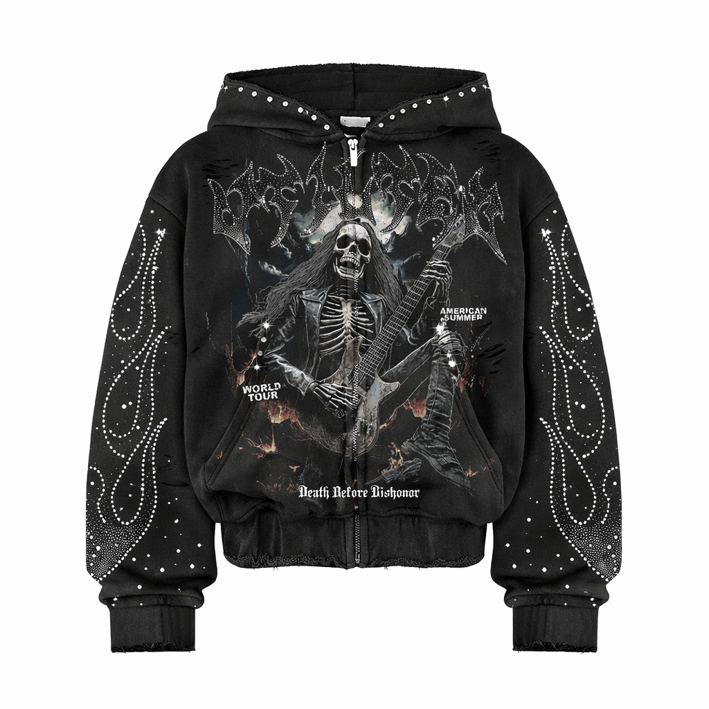 VTILTED| DEATH PROOF ZIP UP HOODIE