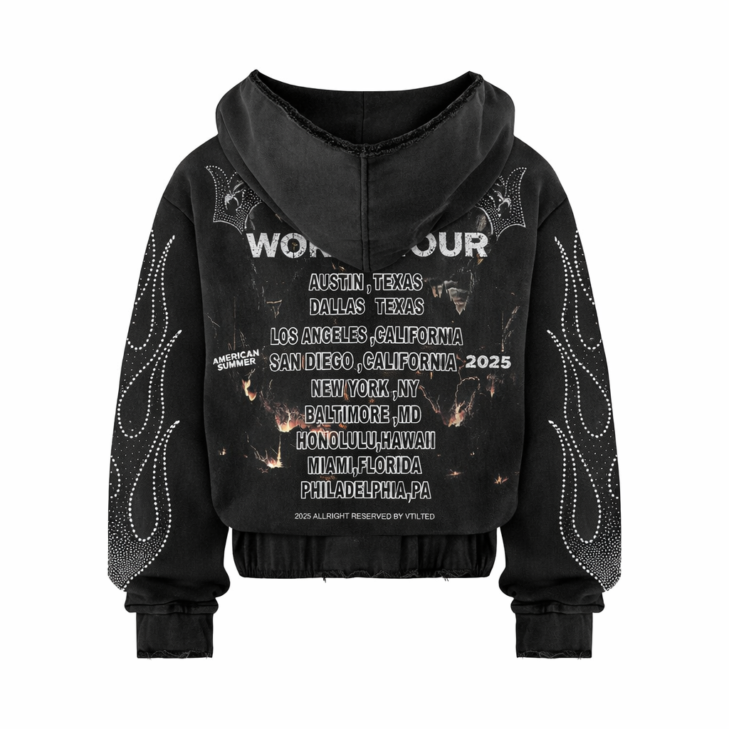 VTILTED| DEATH PROOF ZIP UP HOODIE