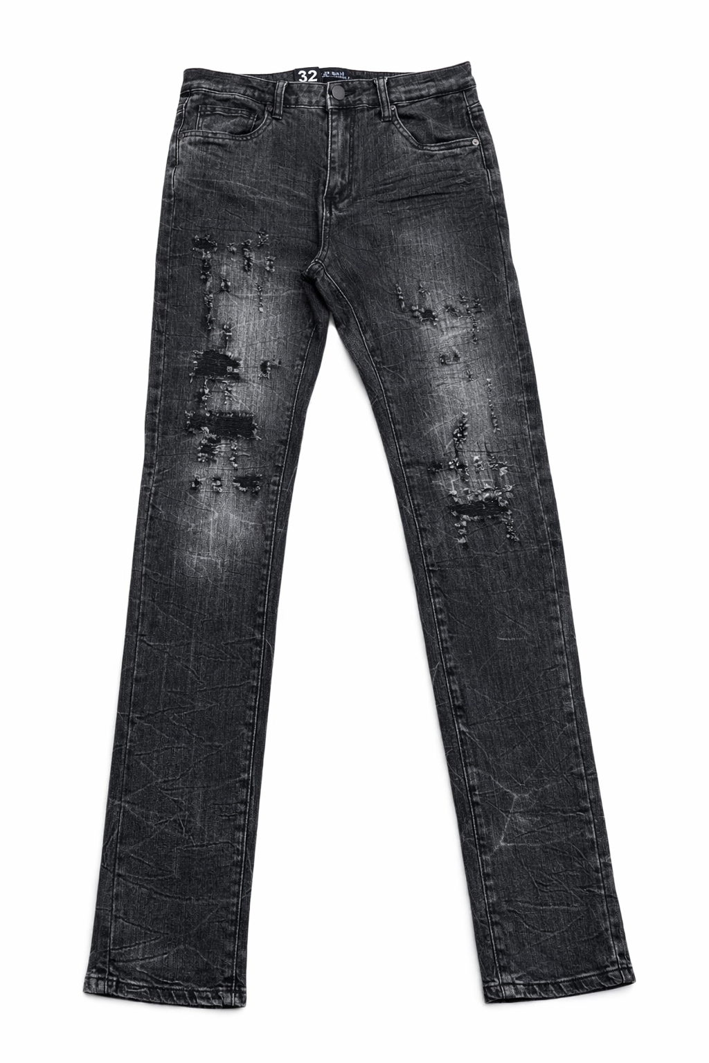 WAIMEA| SKINNY JEAN BLACK WASH M8664D-BK