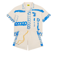 DSM| STROKES BUTTON UP SHORT SET