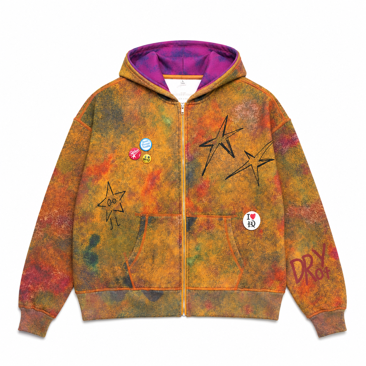 DRY ROT| ACID DUST ZIP UP