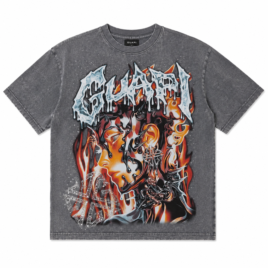 GUAPI| GREY CYBORG TEE
