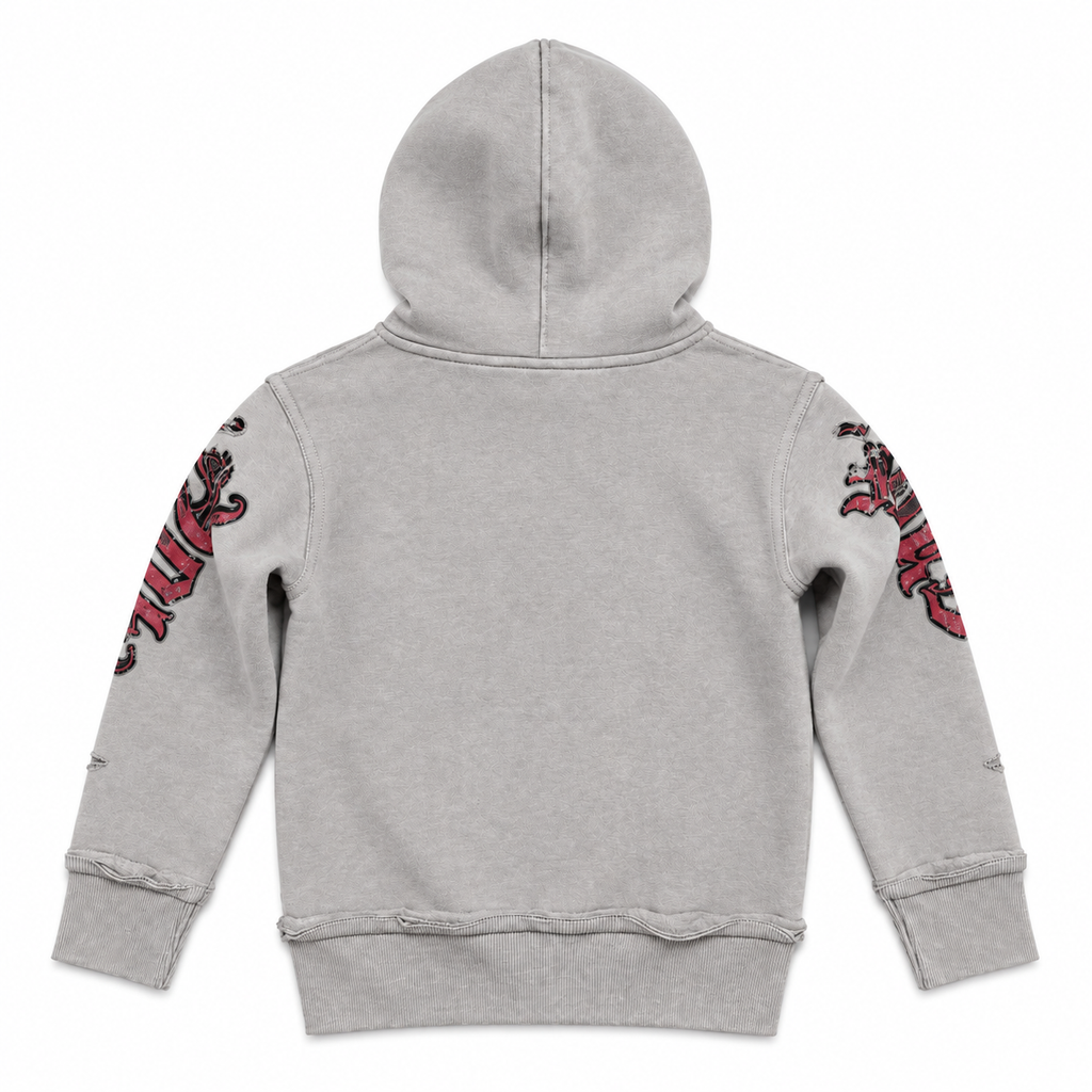 KNIGHTS KIDS ZIP UP HOODIE - GREY