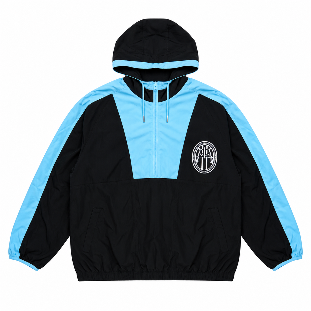 PALMER WINDBREAKER - BLACK/BLUE