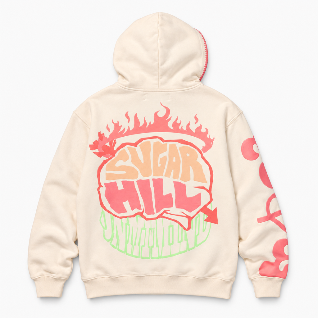 MINDFUL ZIP HOODIE - CREAM