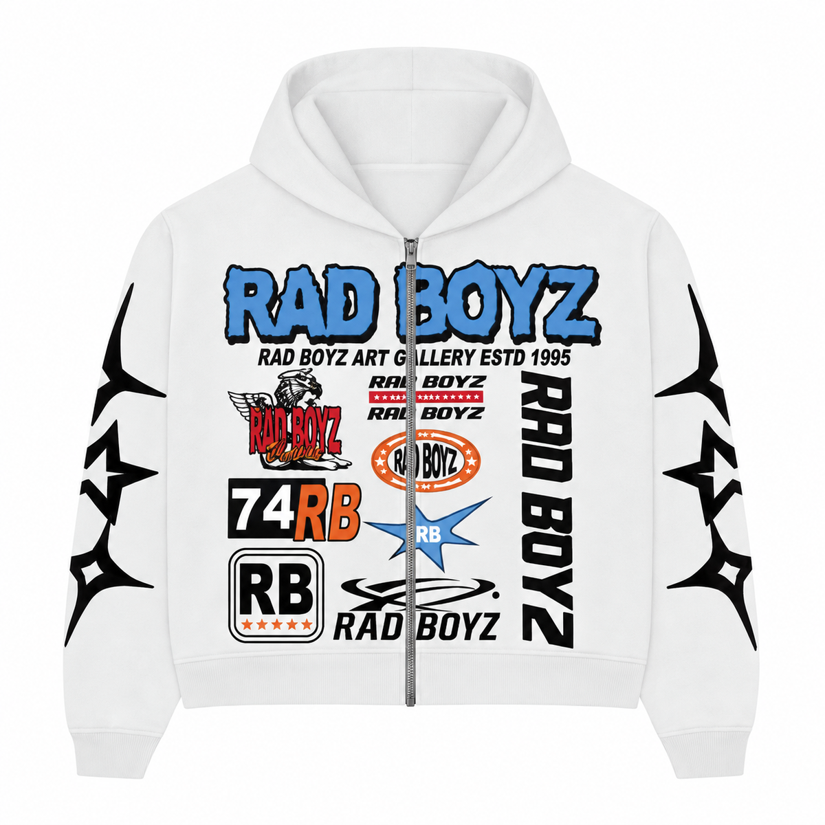 RAD BOYZ | DREAM ZIP-UP HOODIE - WHITE