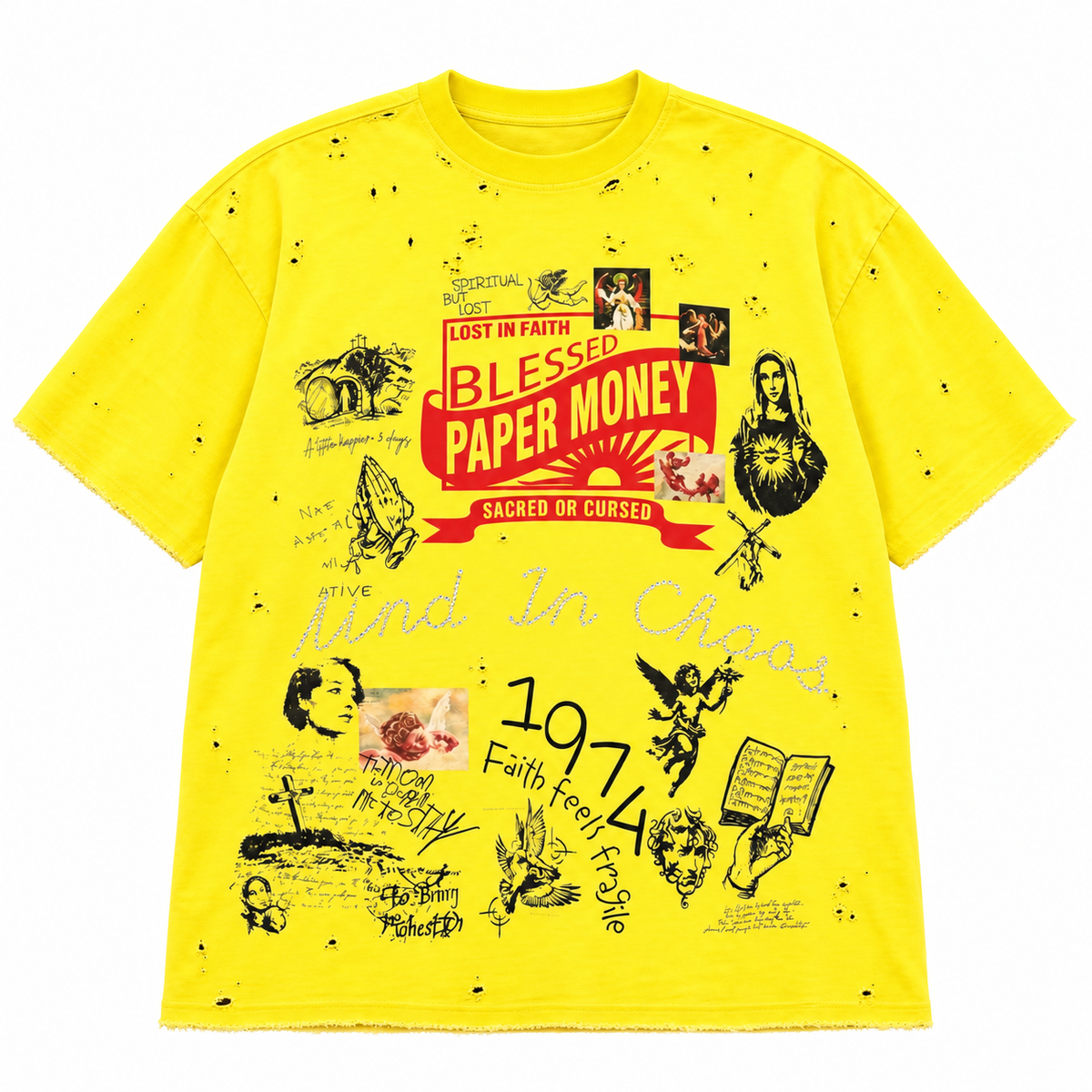 PAPER MONEY | BLESSED TEE - CANARY