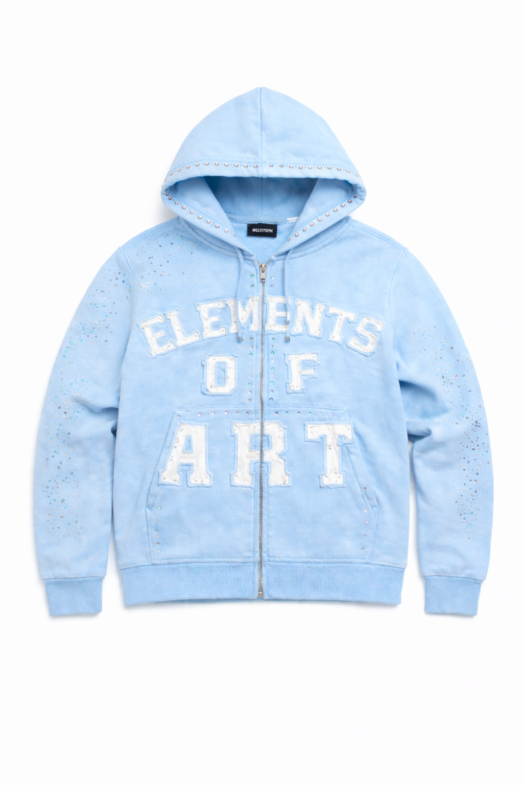 ELEMENTS OF ART| CLUSTER ZIP UP HOODIE BLUE