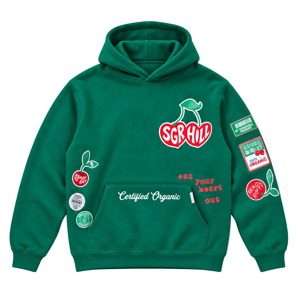CHERRY HOODIE - GREEN