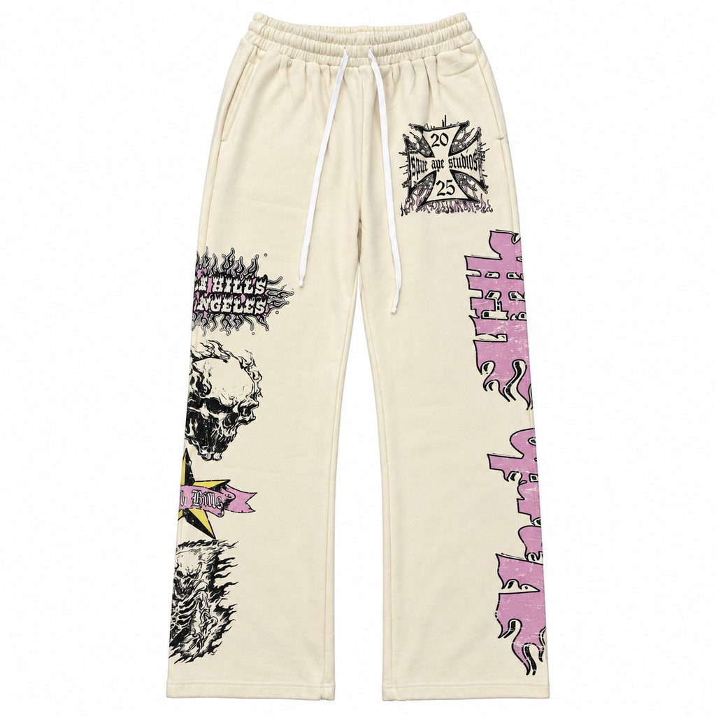 SPACE STUDIOS SKULL SPIKES SWEATPANTS