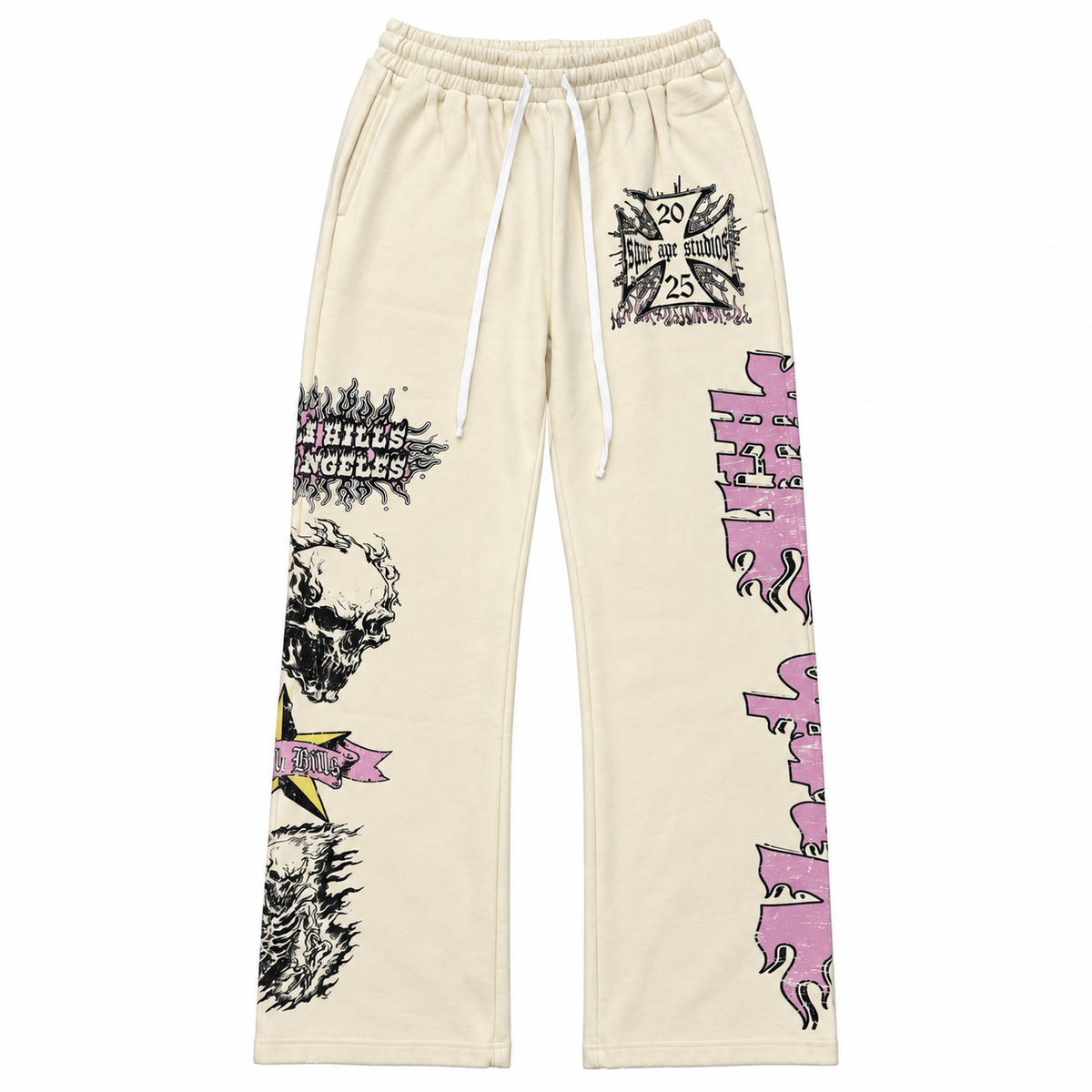 SPACE STUDIOS SKULL SPIKES SWEATPANTS
