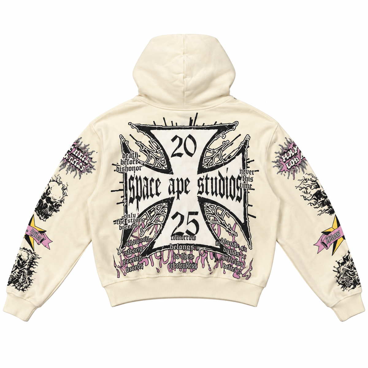 SPACE STUDIOS SKULL SPIKES SWEATSHIRT