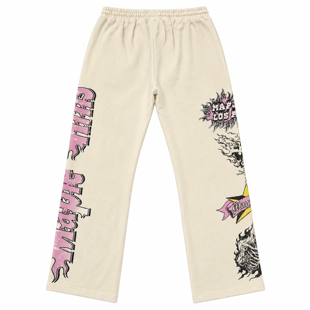 SPACE STUDIOS SKULL SPIKES SWEATPANTS
