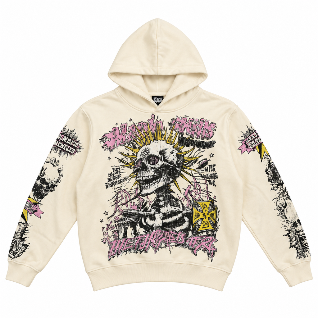 SPACE STUDIOS SKULL SPIKES SWEATSHIRT